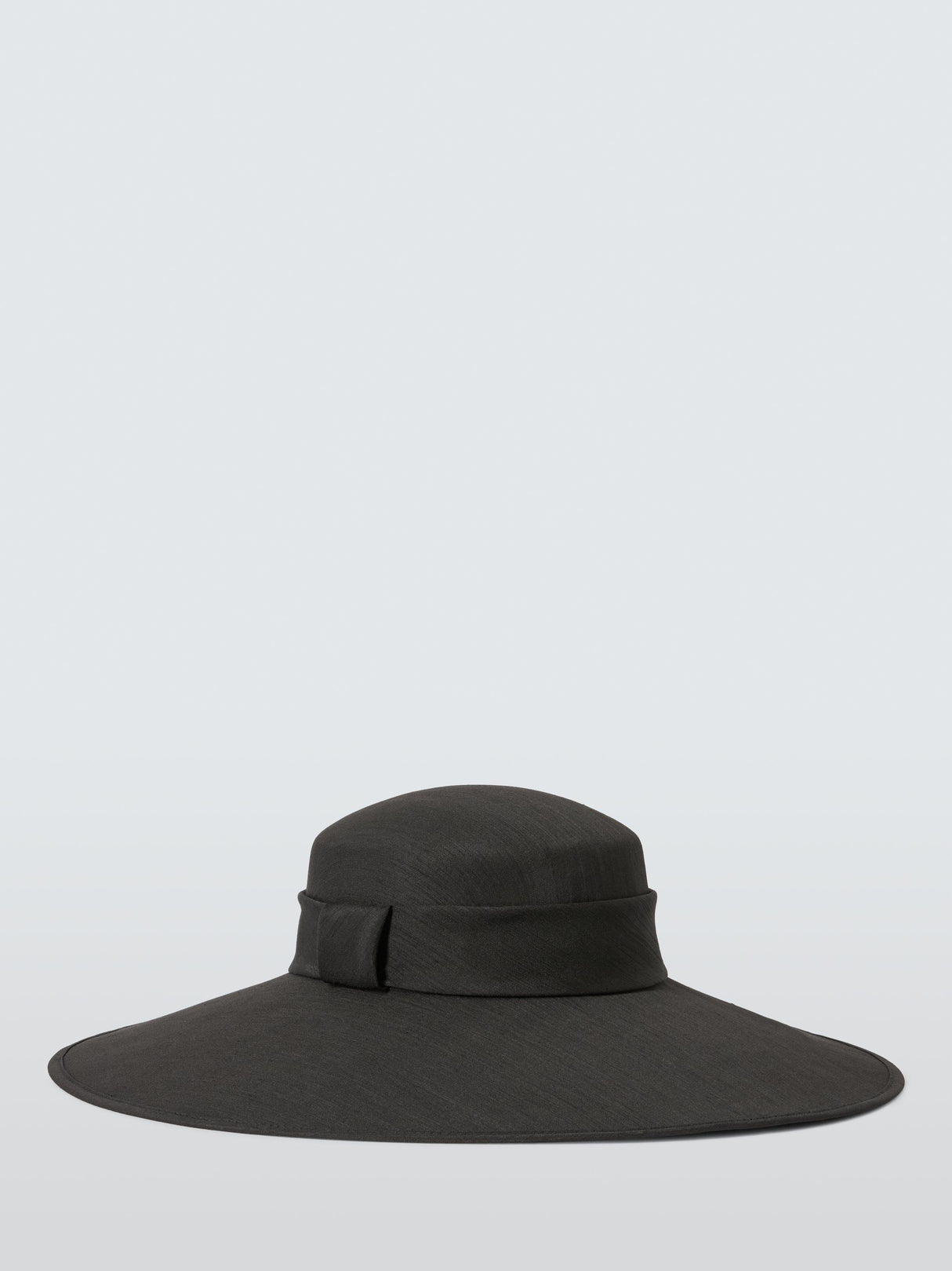 John Lewis Audrey Plain Wide Brim Abaca Band Women's Occasion Hat - Black