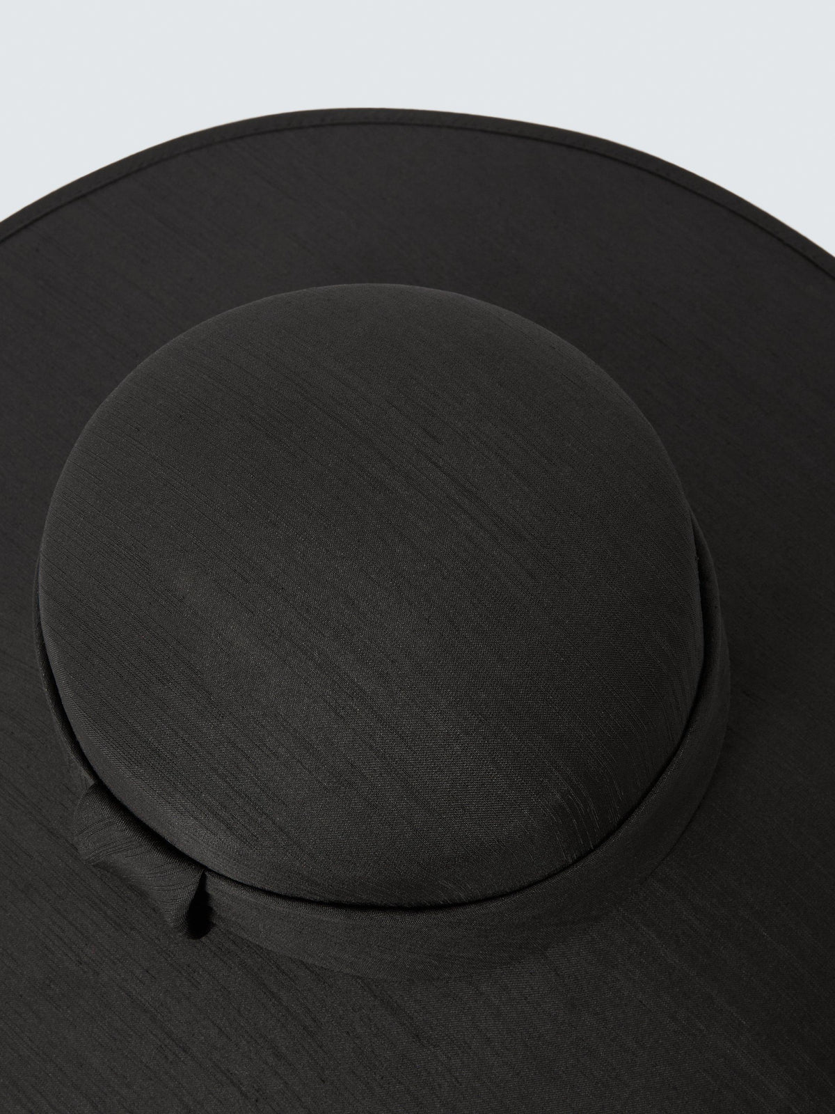 John Lewis Audrey Plain Wide Brim Abaca Band Women's Occasion Hat - Black