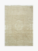 Louis De Poortere Medallion Abstract Traditional Rug 240x170cm - Milk Curry