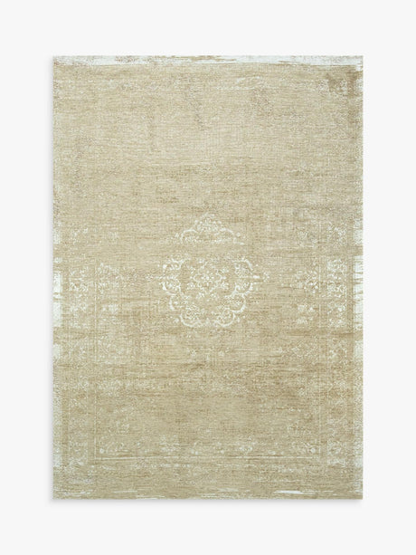 Louis De Poortere Medallion Abstract Traditional Rug 240x170cm - Milk Curry