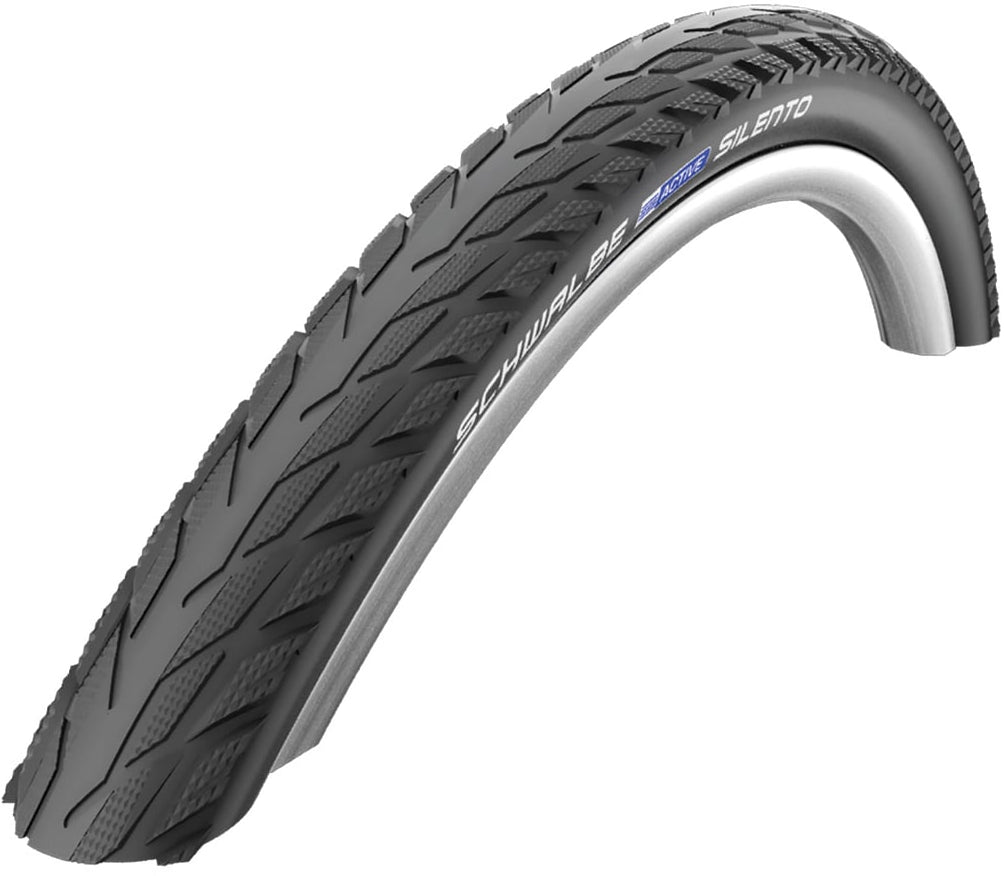 Schwalbe Silento 26x1.75 47-559 K-Guard Reflex Wired Bicycle Tyre - Black