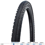 Schwalbe Silento 26x1.75 47-559 K-Guard Reflex Wired Bicycle Tyre - Black