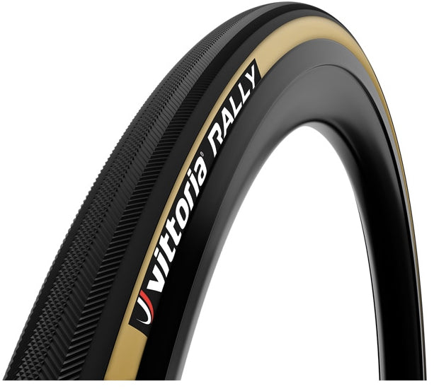 Vittoria Rally 25mm 28" Wheel Cotton Casing Tubular Road Bike Tyre Black/Tan