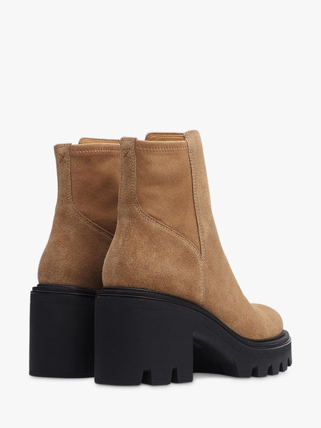 rag & bone Women's Quinn Suede Block Heel Chelsea Boots - Brown UK 5.5/EU 38