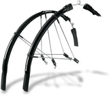 SKS Raceblade 28" 700c Wheel Long Front And Rear Plastic Mudguard Set Black