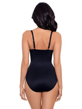 Miraclesuit Solid Mystique Shaping One Piece Swimsuit - Size 18 - Black