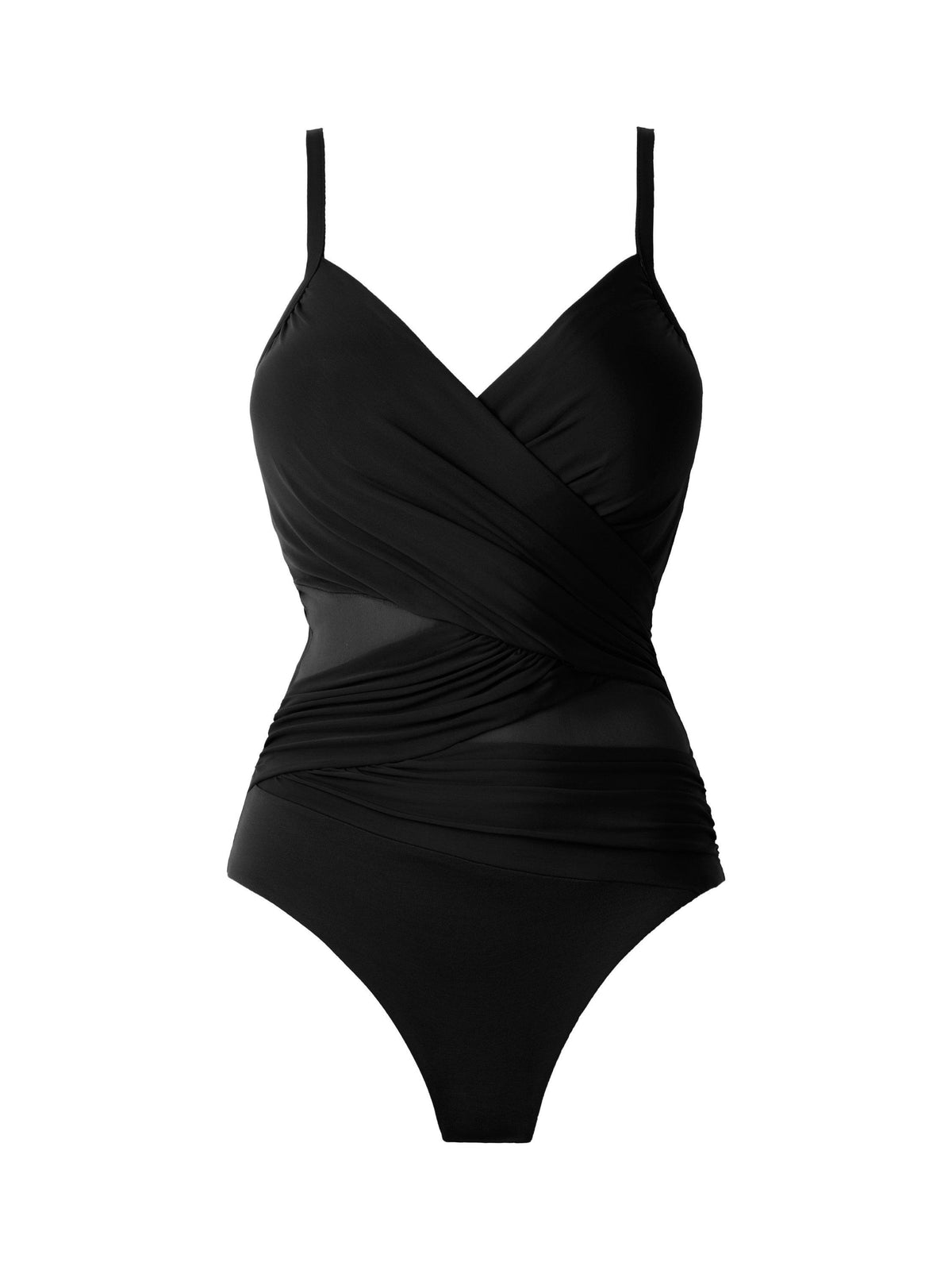 Miraclesuit Solid Mystique Shaping One Piece Swimsuit - Size 18 - Black