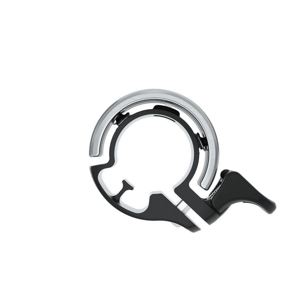 Knog Oi Classic Small Low Profile Bicycle Handlebar Bell 22.2mm - Silver