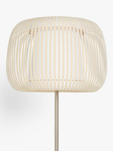 John Lewis Harmony New Base Indoor Ribbon Shade Floor Lamp - Natural/Chrome
