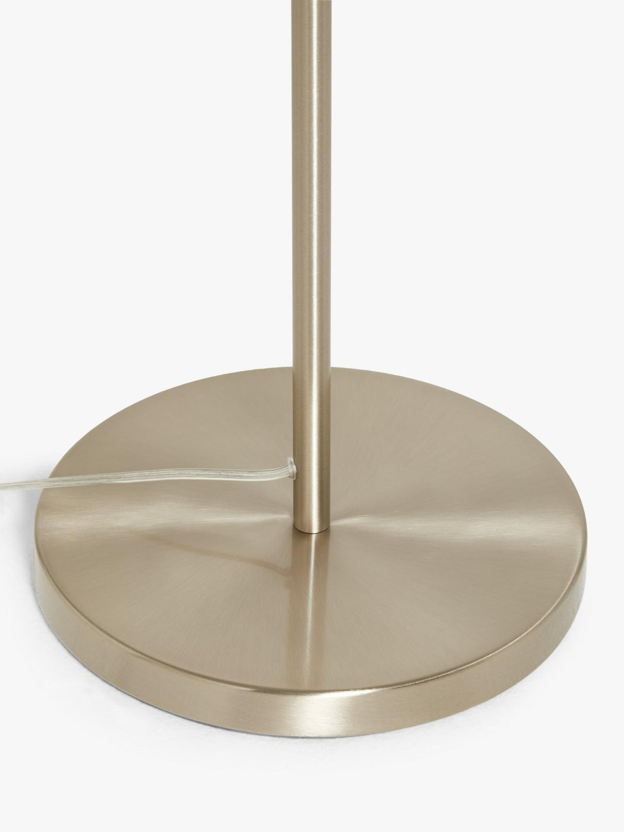 John Lewis Harmony New Base Indoor Ribbon Shade Floor Lamp - Natural/Chrome