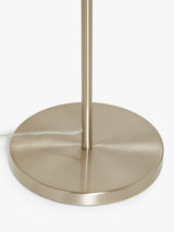 John Lewis Harmony New Base Indoor Ribbon Shade Floor Lamp - Natural/Chrome