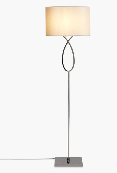 John Lewis & Partners Tom Floor Lamp H150cm - Chrome