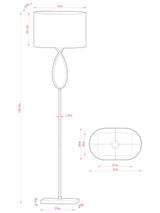John Lewis & Partners Tom Floor Lamp H150cm - Chrome
