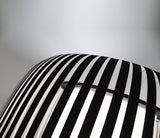 John Lewis Harmony Ribbon Shade Decorative Floor Lamp H154cm - Chrome/Black