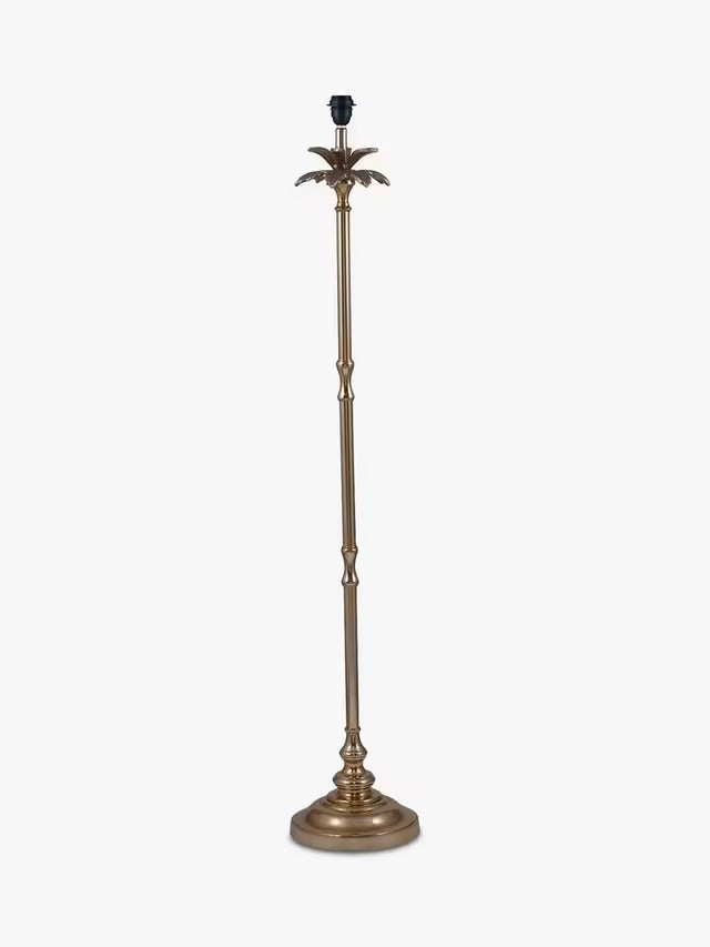 Pacific Palm Tree Indoor Corded Decorative Floor Lamp Base 135 x 25cm - Gold