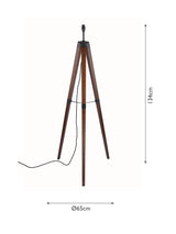 Laura Ashley Burdale Tripod Indoor Floor Lamp (No Shade) - Antique Brass A