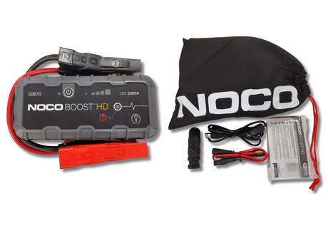 NOCO Boost GB70 2000A 12V USB Portable Car Battery Jump Starter - Grey - Kazoop 