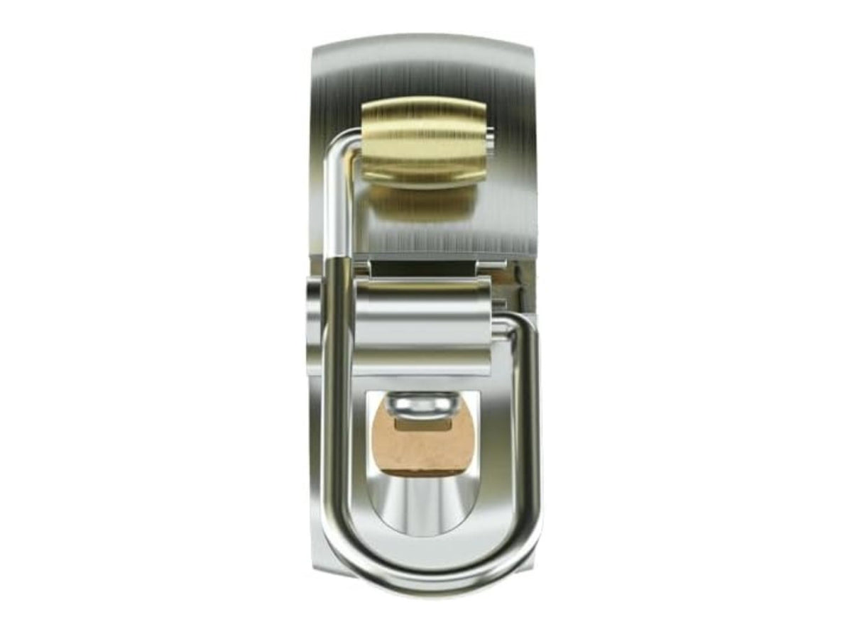 Knog Oi Luxe CNC Metal Low Profile Large Bicycle Bell 23.8-31.8mm - Silver