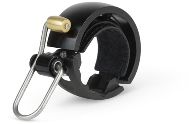 Knog Oi Luxe Bicycle Bell Fits Circular Bar - 15x48x66mm Large - Black