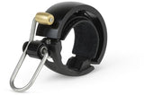 Knog Oi Luxe Bicycle Bell Fits Circular Bar - 15x48x66mm Large - Black