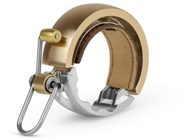 Knog Oi Luxe Bicycle Bell Fits Circular Bar - 15 x 48 x 66 mm Large - Gold