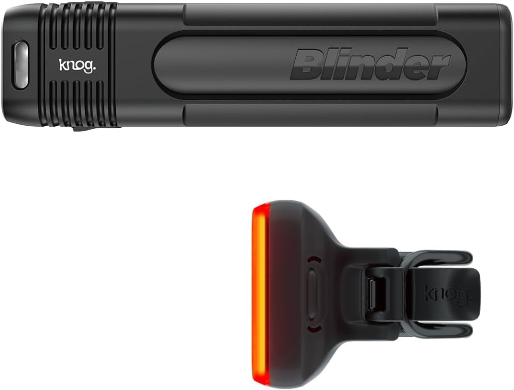 Knog Blinder Pro 600 Blinder Square Front & Rear Bike Light Set - Black
