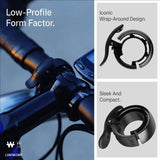 Knog Oi Prima WAVETEK Low Profile Large Bicycle Bell 23.8-31.8mm Anthracite