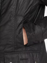 Barbour Women's Beadnell Classic Country Style Waxed Jacket - Black - UK 6