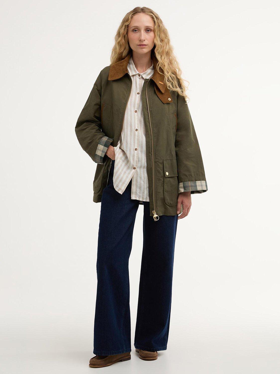 Barbour Icons Bedale Showerproof Women's Jacket - Ivy Green/Ancient Size 18