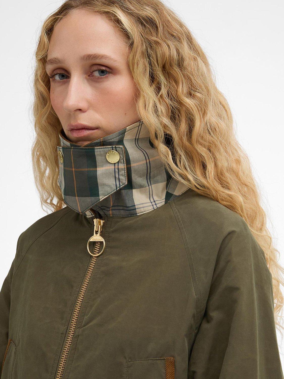 Barbour Icons Bedale Showerproof Women's Jacket - Ivy Green/Ancient Size 18
