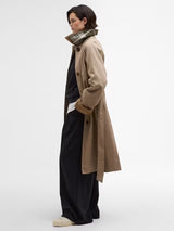 Barbour Women's Reagan Showerproof Longline Trench Coat - Beige - UK 14