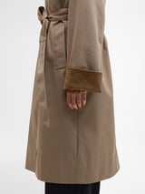 Barbour Women's Reagan Showerproof Longline Trench Coat - Beige - UK 14