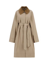 Barbour Women's Reagan Showerproof Longline Trench Coat - Beige - UK 14