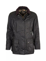 Barbour Women's Beadnell Classic Country Style Waxed Jacket - Sage - UK 14
