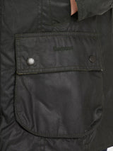 Barbour Women's Beadnell Classic Country Style Waxed Jacket - Sage - UK 14