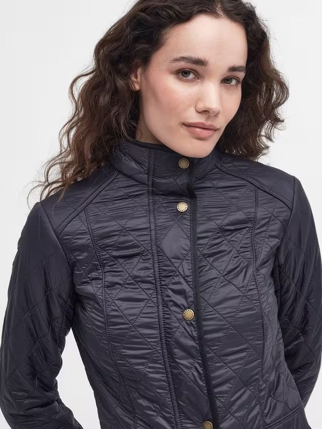 Barbour Cavalry Women’s Polarquilt Equestrian Jacket - Dark Navy - Size 6