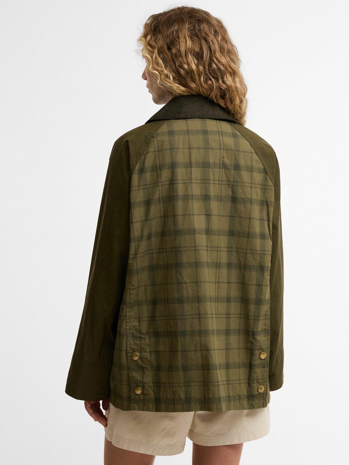 Barbour Icons Modern Beadnell Tartan Women's Casual Jacket Green/Multi UK 10