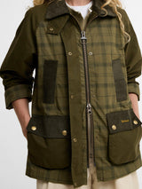 Barbour Icons Modern Beadnell Tartan Women's Casual Jacket Green/Multi UK 10