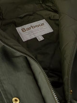 Barbour Womens Catalina Showerproof Hooded Knee Length Jacket - Olive - UK 8