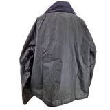 Barbour Marron Women’s Waxed Cotton Cord Collar Short Jacket - UK 14 Black