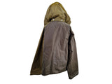 Barbour Drew Waxed Cotton Colour Block Women's Jacket - UK 18 - Brown Multi