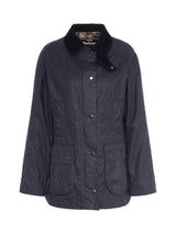 Barbour Beadnell Women's Classic Waxed Cotton Country Jacket Size 20 - Navy