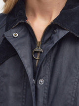 Barbour Beadnell Women's Classic Waxed Cotton Country Jacket Size 20 - Navy