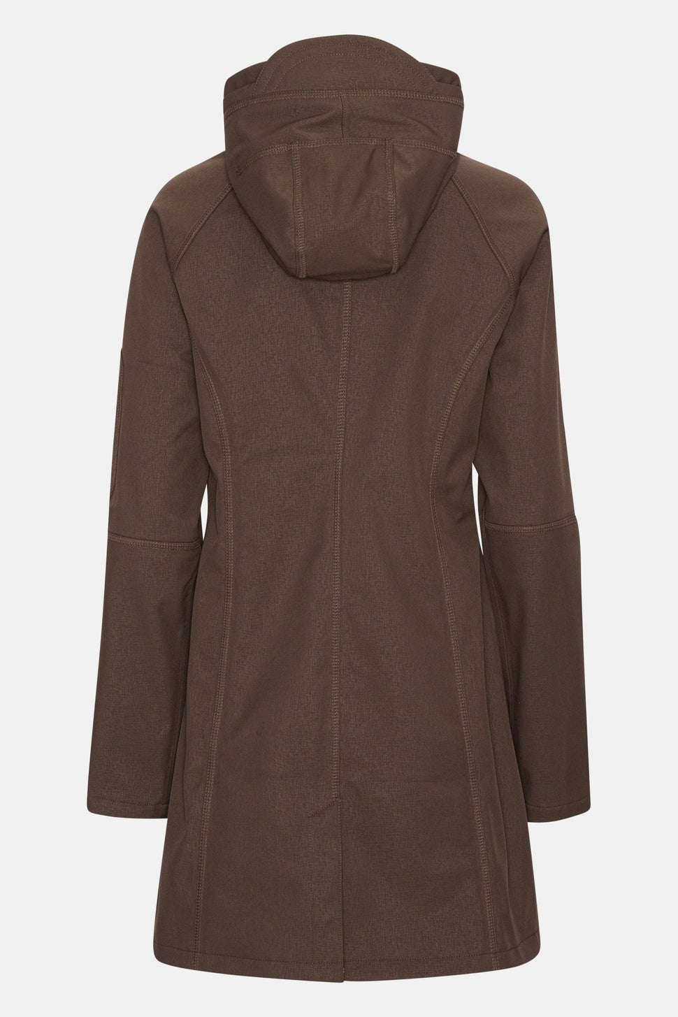 Ilse Jacobsen Hornbæk Softshell Waterproof Raincoat - Chocolate Brown - UK 14
