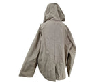 Barbour Kingswood Showerproof Hooded Country Jacket - Size 10 - Sand/Navy