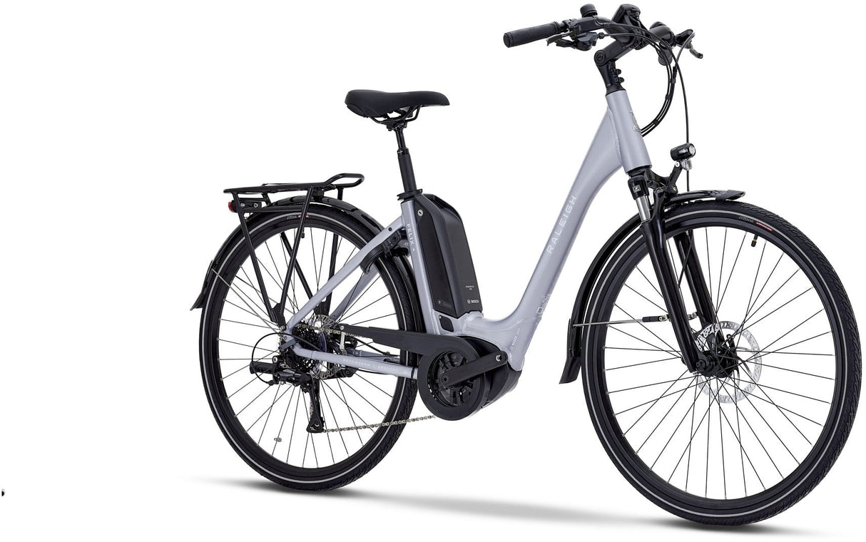 Raleigh Felix+ Low Step-Through Leisure City Hybrid E--Bike ~ Grey ~ 46cm
