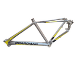 Boardman Hybrid Comp Aluminium Bike Frame Only - Silver/Yellow - 45cm Small