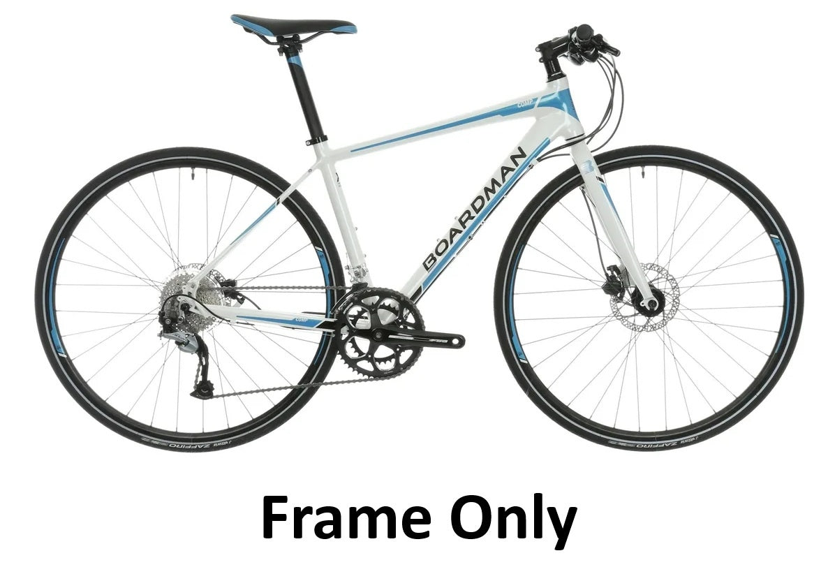 Boardman Hybrid Comp Women's Bike Frame Only - Shiny White - 48cm Large