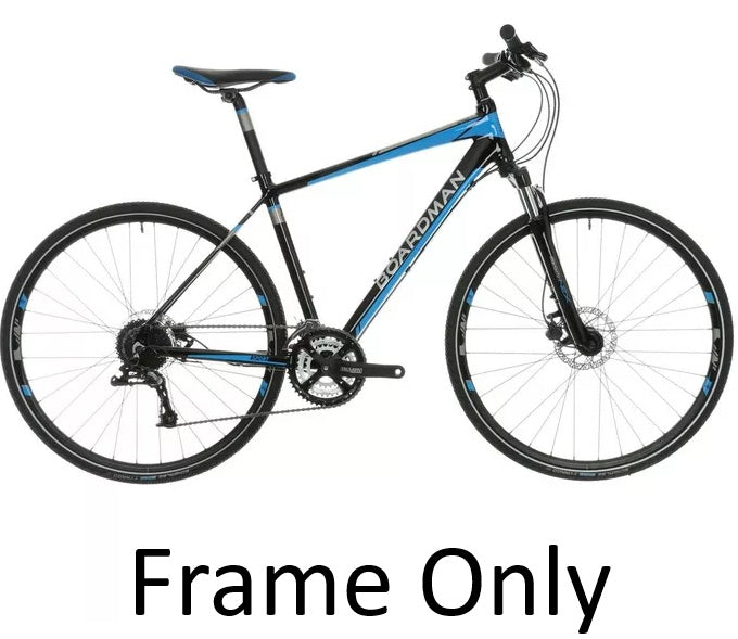 Boardman MX Sport Men's Hybrid Bike Frame Only - Shiny Black/Blue - Small 45cm