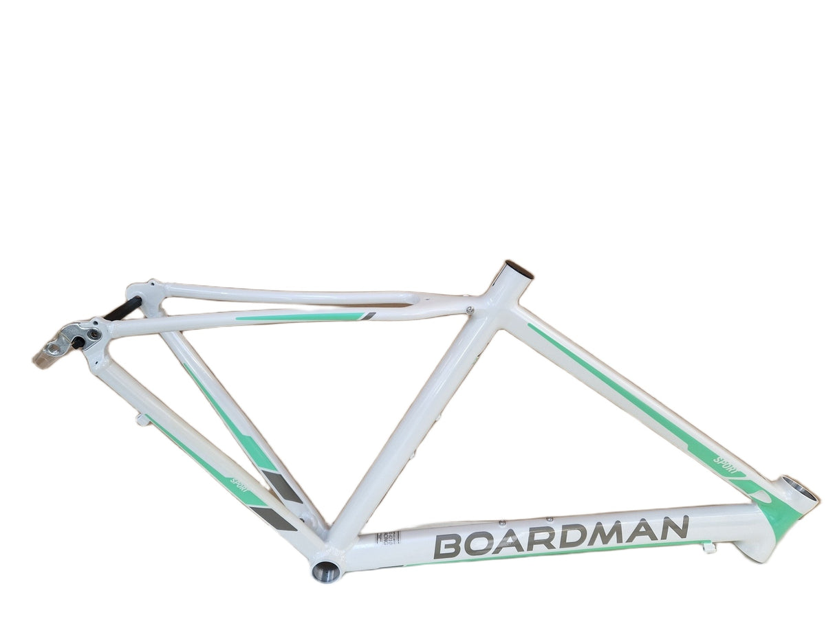 Boardman Sport Womens Aluminium Bike Frame Only - White/Green - 16" Small
